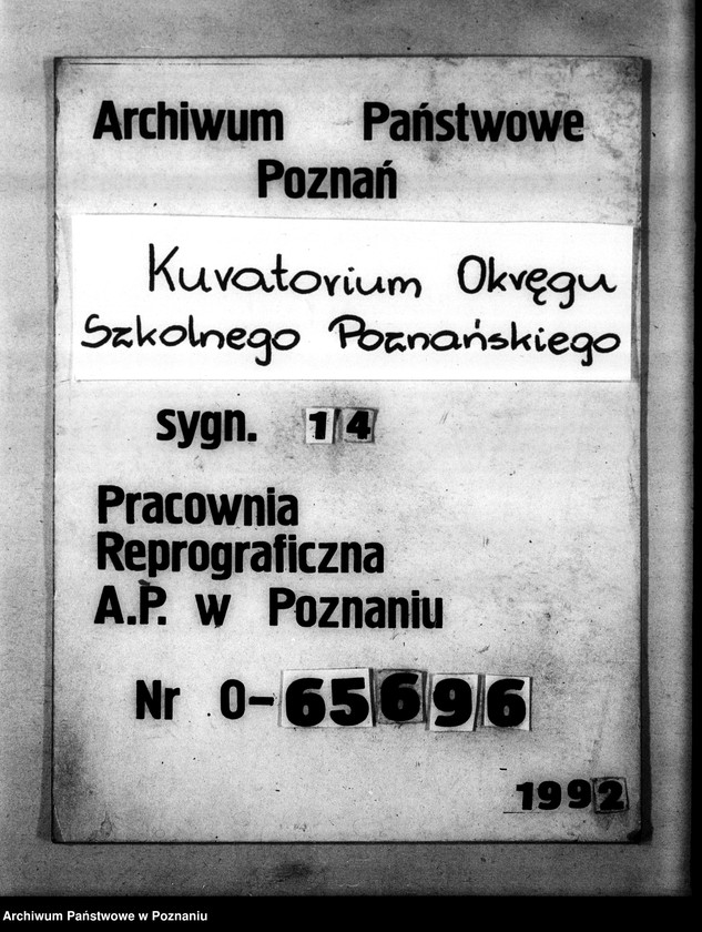 Obraz 1 z jednostki "[Sprawozdania o stanie osobowym] i ruchu służbowym urzędników zatrudnionych w Kuratorium, Inspektoratach i Szkołach Średnich"
