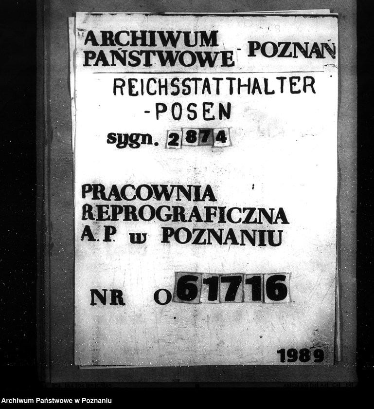 Obraz 1 z jednostki "Wykaz posterunków żandarmerii w rejencji poznańskiej i łódzkiej"