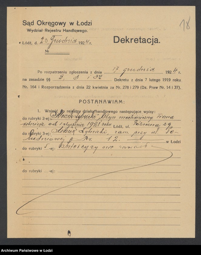 Obraz 20 z jednostki "Moszek Żytnicki – młyn mechaniczny"