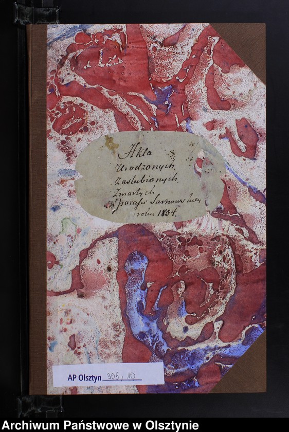 image.from.unit.number "Akta Urodzonych Zaslubionych Zmarłych w parafii Sarnowskiey w roku 1834"