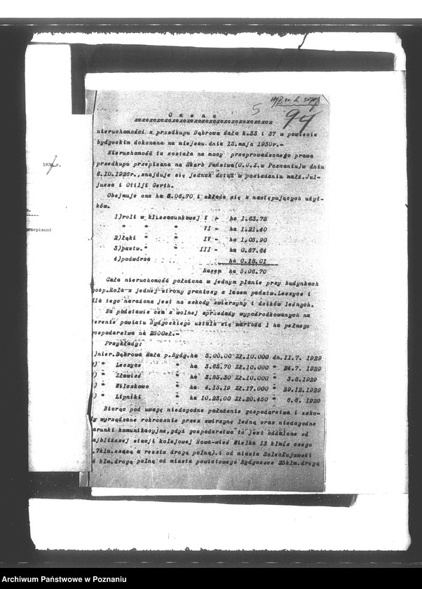 Obraz 10 z jednostki "Operat szacunkowy Dąbrowa Mała powiat bydgoski"