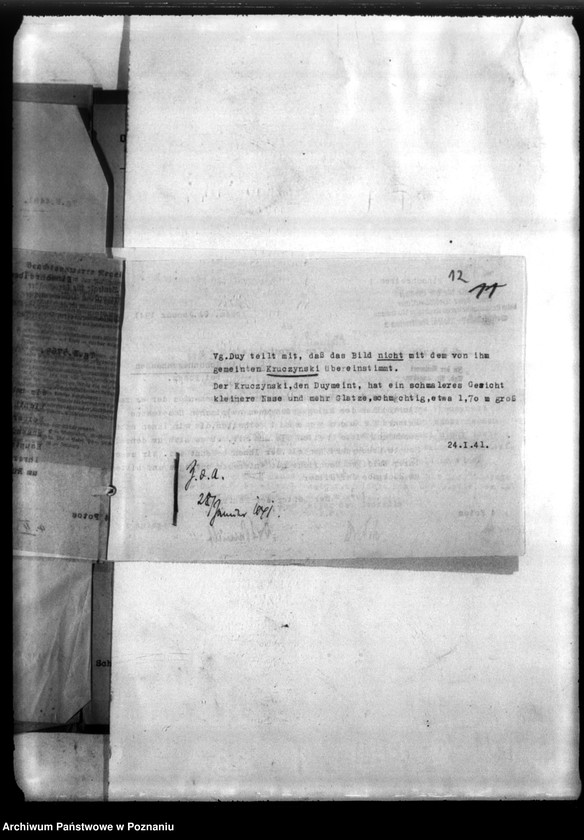 Obraz 17 z jednostki "Poszukiwanie kapitana B. Kruszyńskiego w celu ukarania go za rzekome wystąpienia przeciw Niemcom"