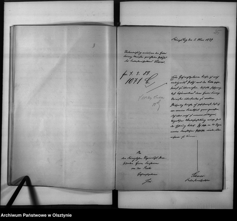 image.from.unit.number "Zwieten Kataster Insopektor Scherer [Franz], von 1. April 1890 erster Kataster Insopektor, 8. Dezember 1890 Steuerrath"