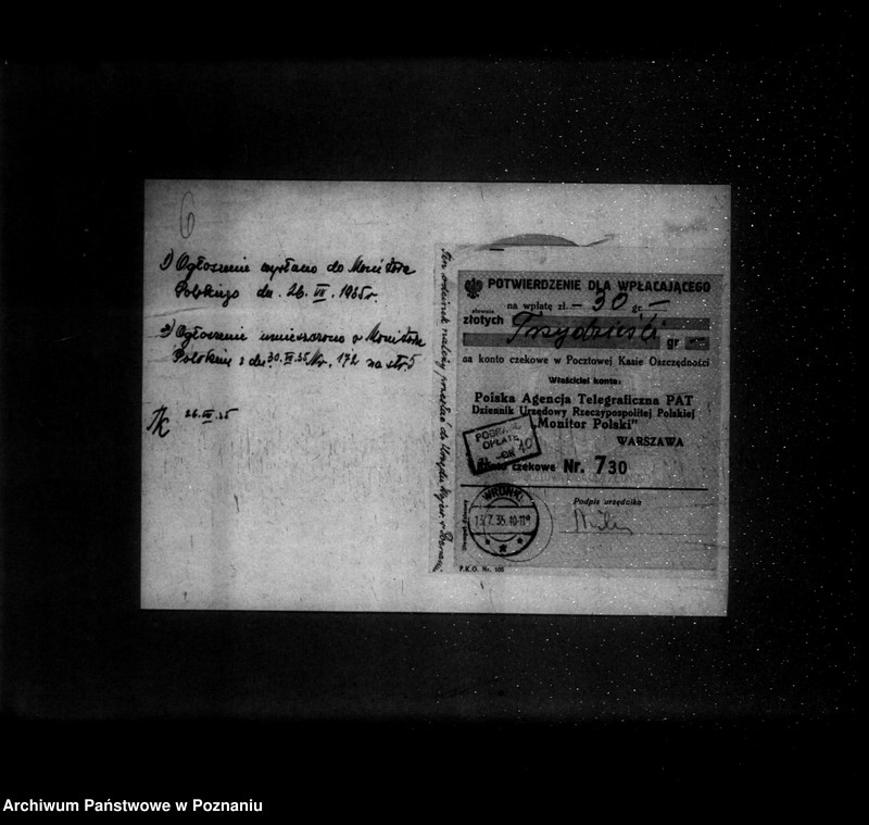 Obraz 10 z jednostki "/Towarzystwo Gimnastyczne Sokół we Wronkach powiat Szamotuły -rejestracja/"