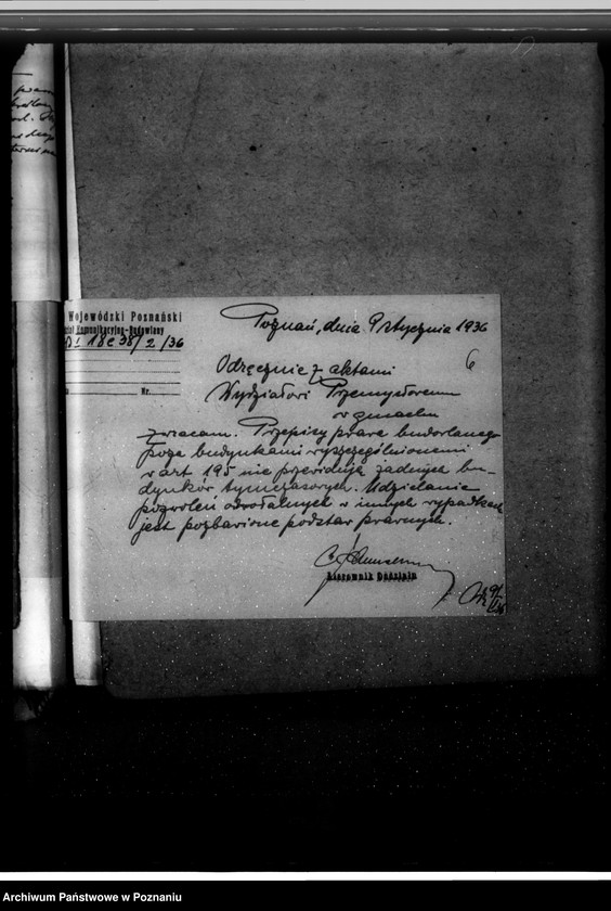 image.from.unit.number "Zatwierdzenie zakładu przemysłowego fabryki przetworów roślinnych Ignacy Pazoła w Poznaniu ul. Kościelna 52"