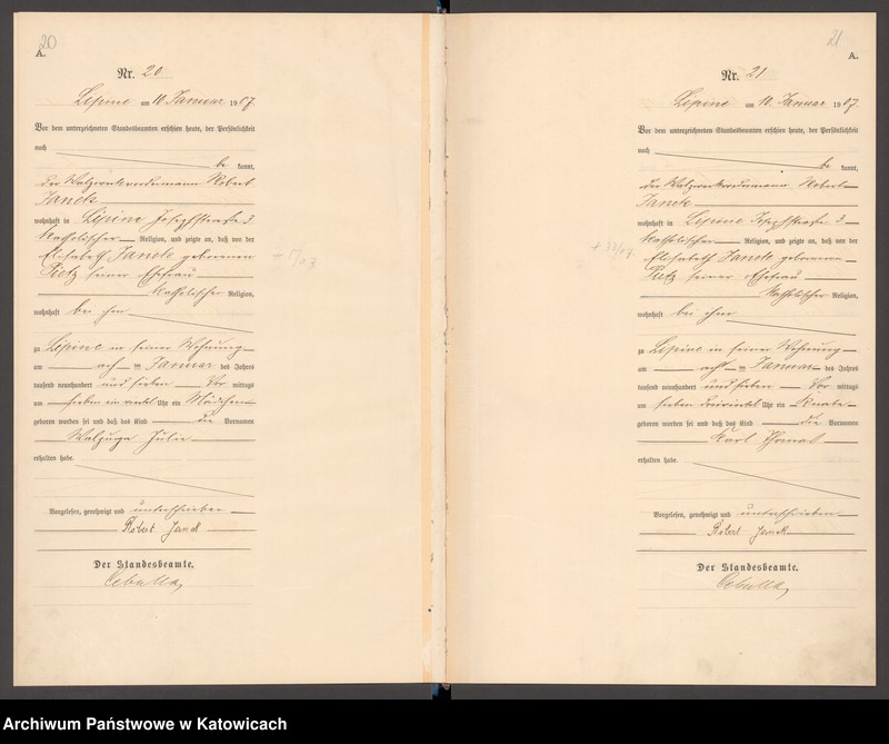 image.from.unit.number "Księga urodzeń T. I nr 1-400"