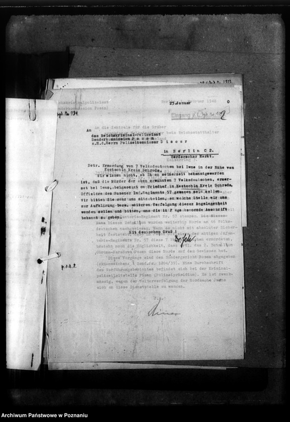 Obraz 6 z jednostki "Korespondencja w sprawie miejscowych Niemców, którzy zginęli w 1939 roku"