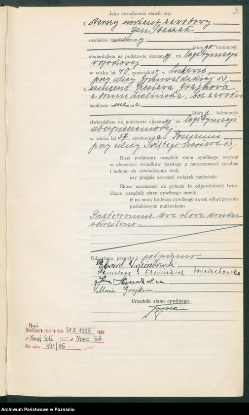 Obraz 5 z jednostki "Księga miejscowa małżeństw tom V [Rejestr główny małżeństw]"