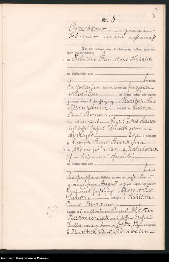 Obraz 18 z jednostki "Księga małżeństw"