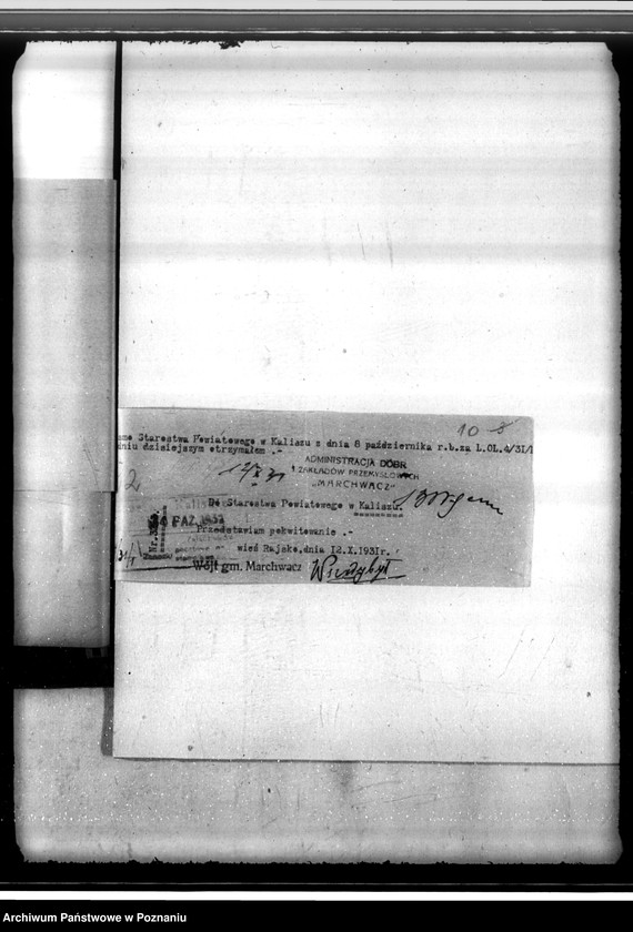 Obraz 14 z jednostki "Zatwierdzenie projektu planu gospodarstwa leśnego dla lasów majątku Marchwacz powiatu kaliskiego"