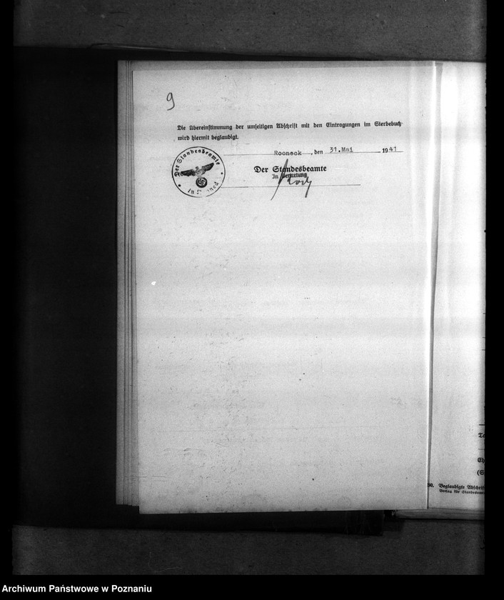 Obraz 13 z jednostki "Kreis Hohensalza (Inowrocław). Wykazy miejscowych Niemców, którzy zginęli w 1939 roku L - Z"