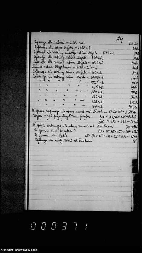 Obraz 18 z jednostki "Skorowidz do księgi protokołów"