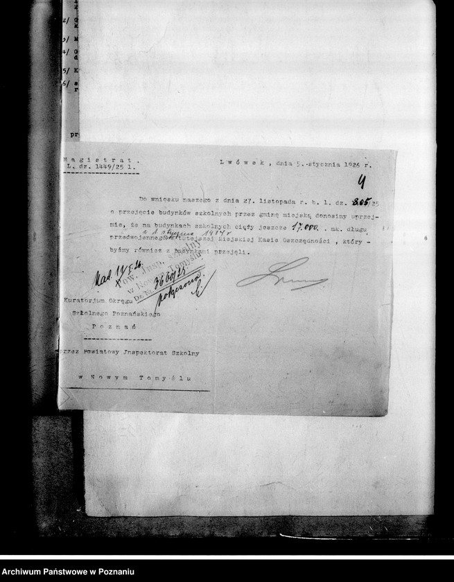 Obraz 8 z jednostki "Zarząd majątkiem szkolnym byłej szkoły ewangelickiej we Lwówku, powiat nowotomyski"