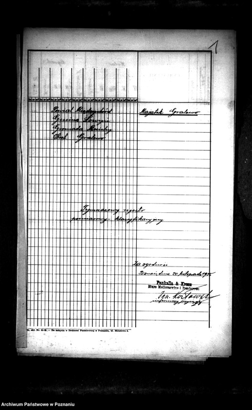 Obraz 5 z jednostki "Tymczasowy rejestr pomiarowo-klasyfikacyjny majątku Gralewo powiatu międzychodzkiego"