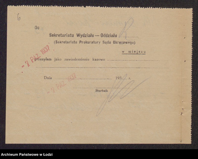 Obraz 8 z jednostki "Jakub Moszek Berman, Chawa Berman, Lajb Kopel- sprzedaż własnych wyrobów włókienniczych"