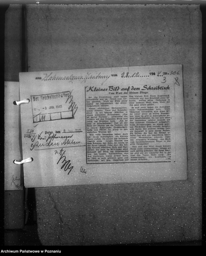 Obraz 7 z jednostki "Wycinki prasowe dotyczące Kraju Warty"