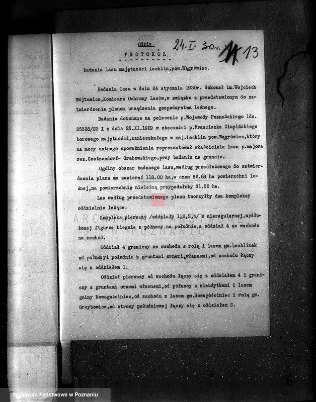 image.from.unit.number "Majętność leśna Lechlin powiat wągrowiecki"
