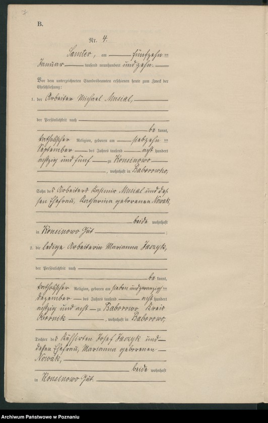 Obraz 10 z jednostki "Heirats-Haupt-Register"
