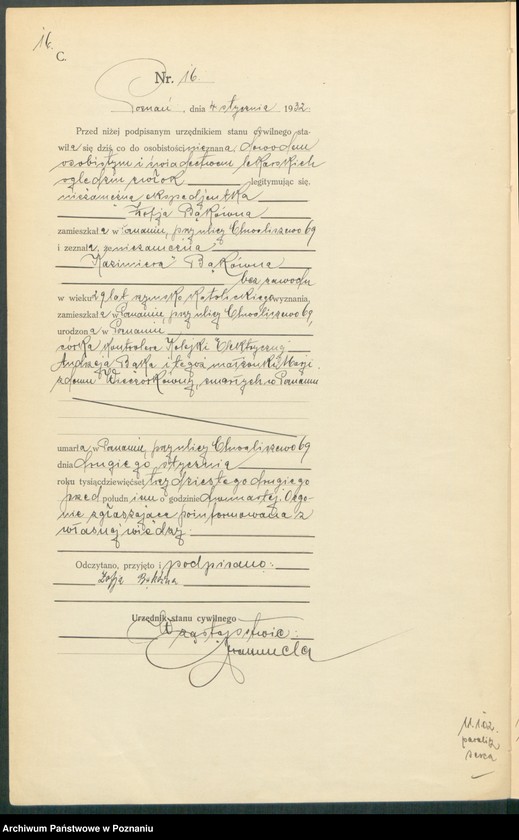 Obraz 18 z jednostki "Księga miejscowa zgonów tom I [Rejestr główny zgonów]"