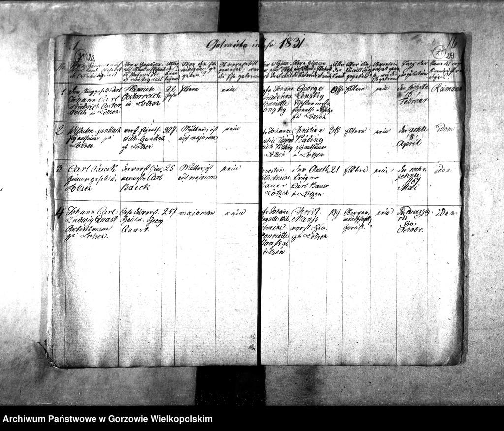 image.from.unit.number "Duplikate der Kirchenbücher von der Parochie Zanzhausen: Zanzhausen (Santoczno), Rohrbruch (Rybakowo), Lotzen (Łośno), Zanzthal (Zdroisko)"