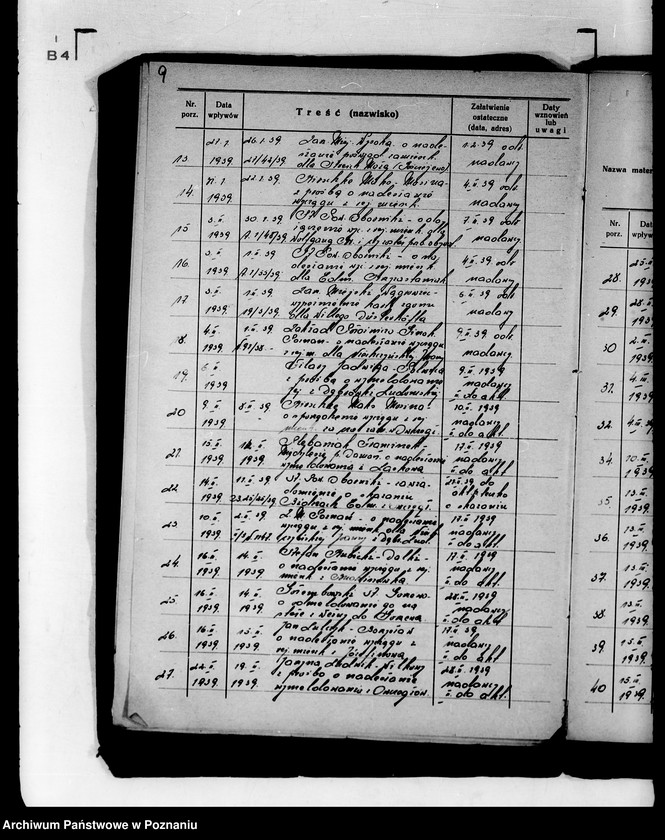 Obraz 13 z jednostki "Spisy spraw /Referat IV/ Wydział Pracy i Opieki Społecznej"