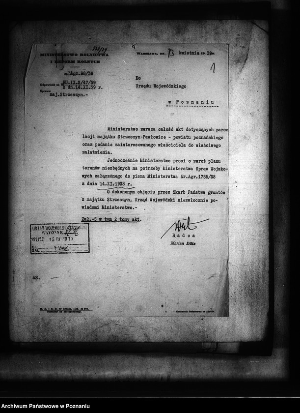 Obraz 5 z jednostki "Majątek Strzeszyn powiatu poznańskiego przymusowy wykup"