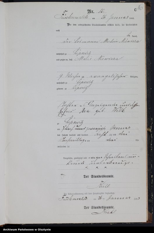 image.from.unit.number "Sterbe-Neben-Register Nr 1 - 188"