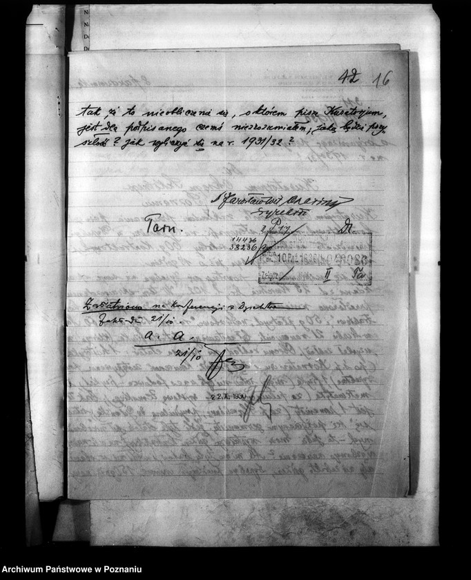 Obraz 20 z jednostki "Państwowe Gimnazjum imienia Jana Kantego w Poznaniu [sprawozdanie z egzaminu eksternów z 6 klas i innych]"