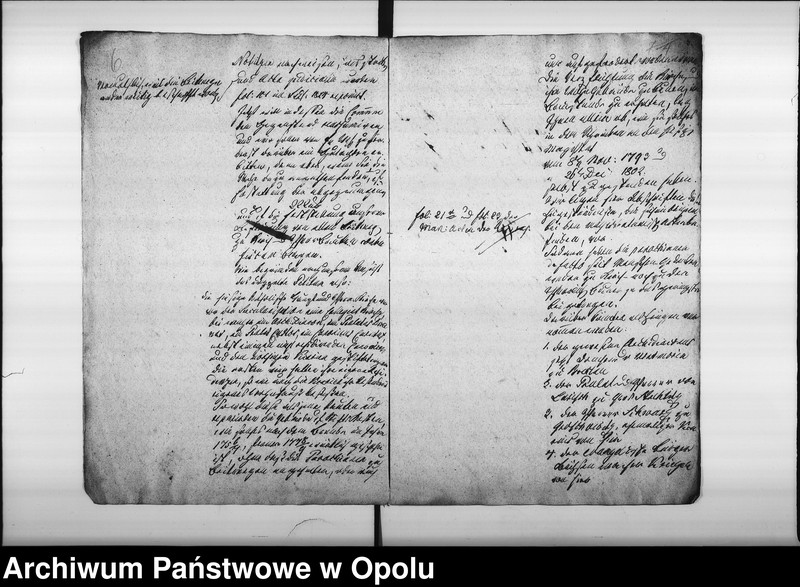 Obraz 8 z jednostki "Manual Acten der hiesigen katholischen Parochianen in der Streit-Sache c/. Fiscum betreffend die gefordert[en] Beiträge zum Bau des Pfarrhaußes in Oppeln Vom Jahre 1828 bis Nov: 1832"