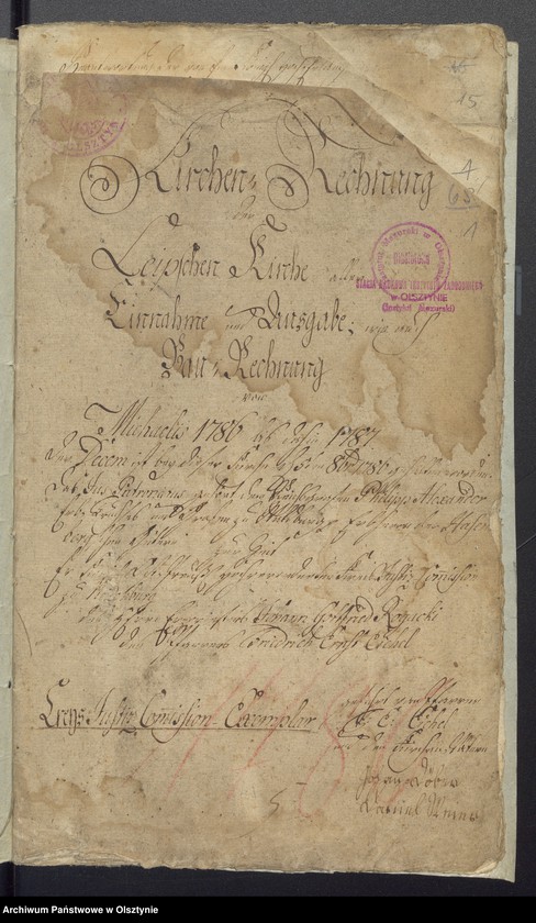 image.from.unit.number "Kirchen Rechnung aller Einnahme und Ausgabe wie auch Bau-Rechnung"