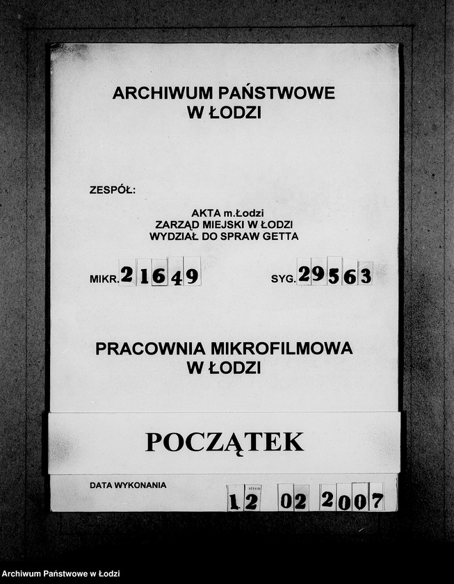 Obraz 1 z jednostki "J 2001-2020 [Wnioski Żydów z Getta o zwrot należności za towar wzięty na kredyt]"