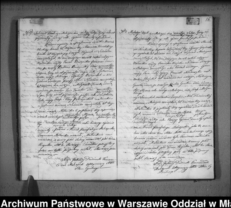 Obraz 18 z jednostki "Akta urodzin, małżeństw i zgonów"