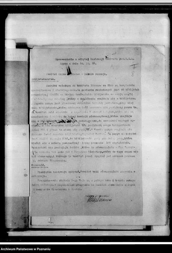 Obraz 12 z jednostki "Sprawozdania, okólniki, korespondencja"