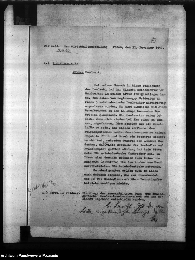 Obraz 14 z jednostki "Sprawozdania i protokoły zebrań w sprawie rzemiosła"