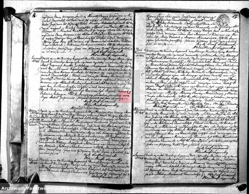 image.from.unit.number "Duplikat Aktów Urodzonych, Zaślibionych i Zmarłych Katolików Parafii Leypunskiey Roku 1828"
