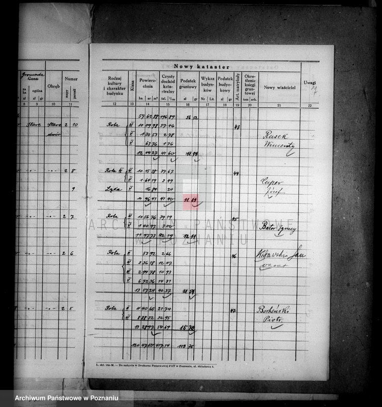 Obraz 11 z jednostki "Ostateczny rejestr pomiarowy majątku Stare powiatu wyrzyskiego"