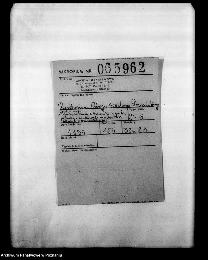 Obraz 2 z jednostki "[Sprawozdania z kursów wyrobu pomocy naukowych na terenie okręgu poznańskiego]"