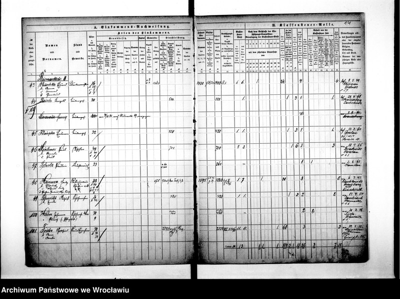 image.from.unit.number "Klassensteuerrolle nebst Eikommens - Nachweisung"