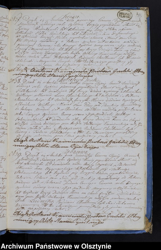 image.from.unit.number "Duplikat Aktów Urodzenia, Zaślubień, Zejścia z Parafii Grzebskiej z Roku 1867"