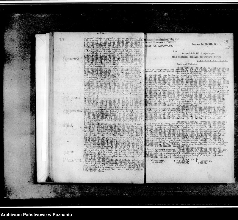 Obraz 18 z jednostki "Okólniki Zarządu Okręgu"