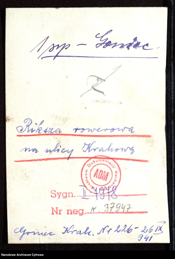 image.from.unit.number "Riksza w Krakowie"