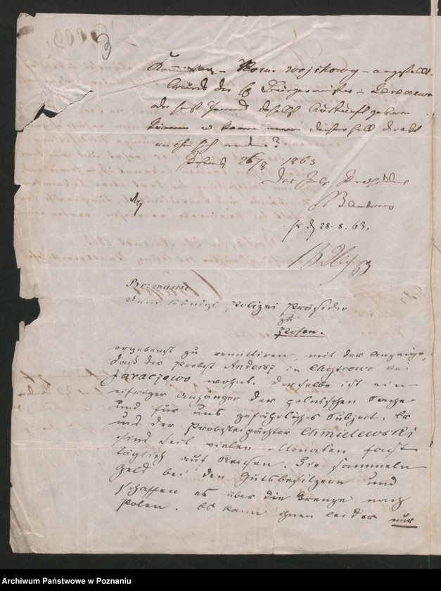 Obraz 6 z jednostki "A. betr. den Probst Ignaz Anders in Chytrowo bei Jaraczewo"