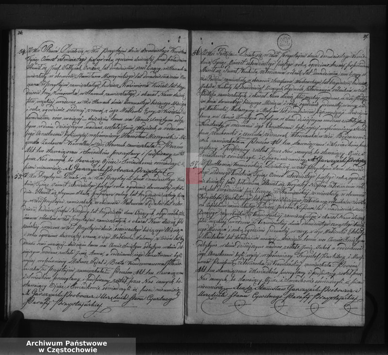 image.from.unit.number "Księga duplikat [akt] urodzonych, zaślubionych i zmarłych Parafii Przystajń z roku 1845"