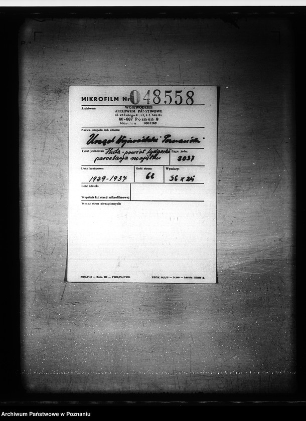 Obraz 2 z jednostki "Huta - powiat bydgoski parcelacja majątku"