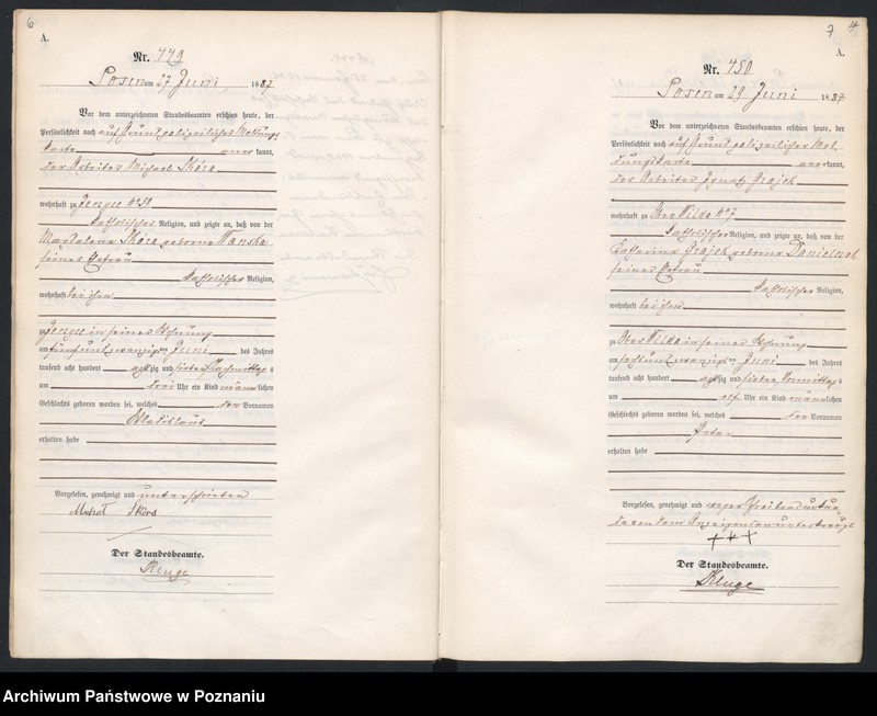 Obraz 7 z jednostki "Księga urodzeń t. II"