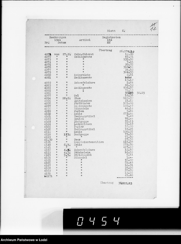 Obraz 16 z jednostki "Betrifft: Rückvergütung Regiekosten"
