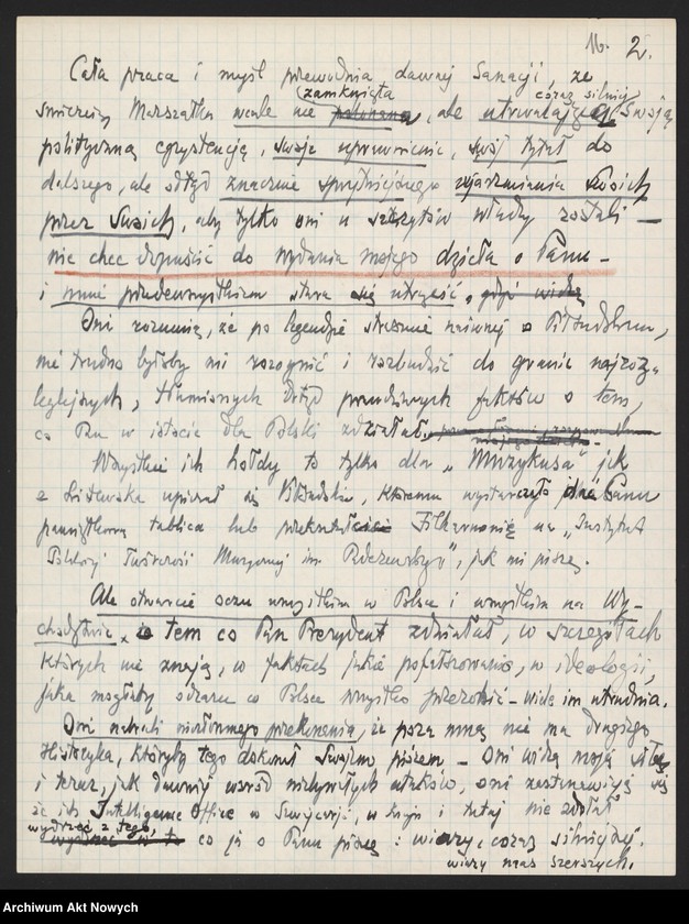 image.from.unit.number "Orłowski Józef; Załączniki: 1) wycinki prasowe; 2) list I. Paderewskiego do J. Orłowskiego (rękopis J. Orłowskiego); 3) list ks. F. Feldheima (do I. Paderewskiego?) z 21 III 1936 r. (fotokopia); 4) "Affidarit"; 5) telegram Grupy R. Chase
