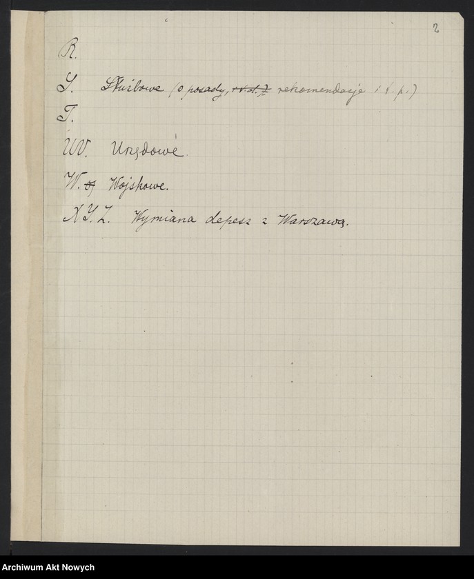 image.from.unit.number "Spisy i wykazy akt m.in. szczegółowy spis akt paryskiego archiwum Prezydenta Ministrów"