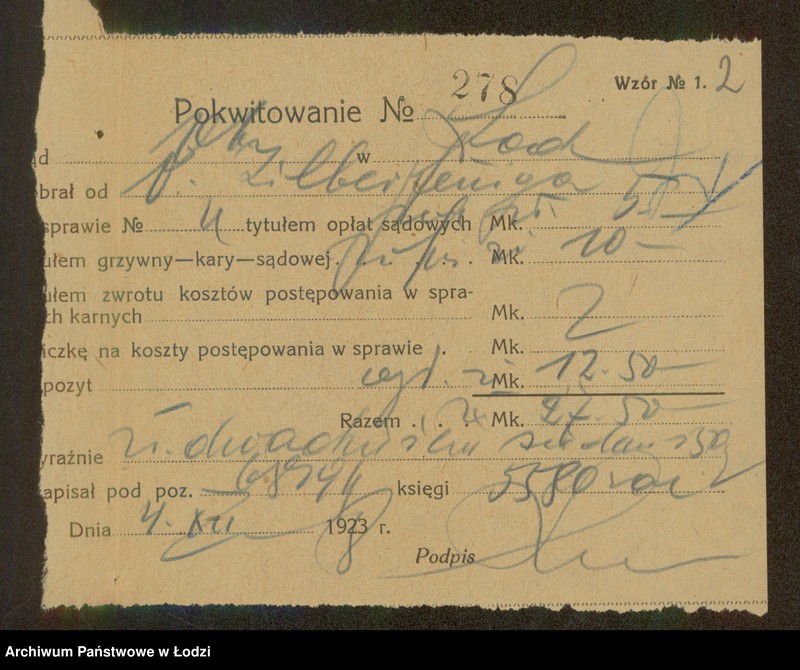 Obraz 4 z jednostki "Owsiej Zilberfening – sprzedaż odpadków krawieckich"