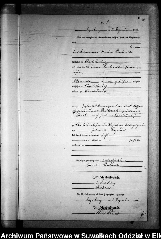 image.from.unit.number "Sterbe-Neben-Register des Preussischen Standes-Amtes Gr. Strengeln Kreis Angerburg"